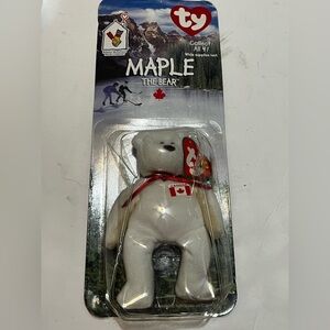 MAPLE THE BEAR 1999 CANADA McDonald's TY Beanie Baby 1993 Tush Tag Error NEW